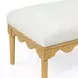 Oodle Cream Performance Fabric Upholstered Bed Bench