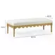 Oodle Cream Performance Fabric Upholstered Bed Bench