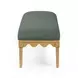 Oodle Green Performance Fabric Upholstered Bed Bench