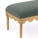 Oodle Green Performance Fabric Upholstered Bed Bench