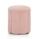 Darcy Travertine Round Outdoor Concrete Top Occasional Table Set