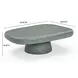 Darial Green Rectangular Outdoor Concrete Top Coffee Table