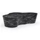 Slab Black Marble Free Form Outdoor Concrete Top Coffee Table