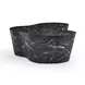 Slab Black Marble Free Form Outdoor Concrete Top Coffee Table