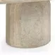 Tyche Travertine Rectangular Outdoor Concrete Top Coffee Table