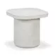 Suraya Ivory Square Outdoor Concrete Top Side Table