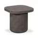 Suraya Dark Umber Square Outdoor Concrete Top Side Table