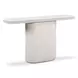 Suraya Ivory Oval Concrete Top Console Table