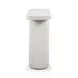 Suraya Ivory Oval Concrete Top Console Table