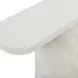 Suraya Ivory Oval Concrete Top Console Table