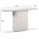 Suraya Ivory Oval Concrete Top Console Table