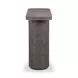 Suraya Dark Umber Oval Outdoor Concrete Top Occasional Table Set