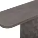 Suraya Dark Umber Oval Concrete Top Console Table