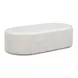 Suraya Ivory Oval Outdoor Concrete Top Coffee Table