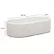 Suraya Ivory Oval Outdoor Concrete Top Coffee Table