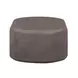 Suraya Dark Umber Oval Outdoor Concrete Top Coffee Table