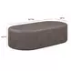 Suraya Dark Umber Oval Outdoor Concrete Top Coffee Table