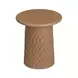 Hessa Terracotta Round Outdoor Concrete Top Side Table
