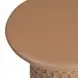 Hessa Terracotta Round Outdoor Concrete Top Side Table