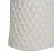 Hessa Antique White Round Outdoor Concrete Top Side Table