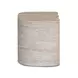 Thyme Travertine Round Outdoor Concrete Top Side Table