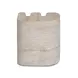 Thyme Travertine Round Outdoor Concrete Top Side Table