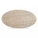 Sonia Travertine Oval Outdoor Concrete Top Coffee Table