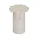 Blossom Travertine Round Outdoor Concrete Top Side Table