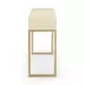 Pesce Cream Rectangular Console Table