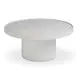 Darcy White Round Outdoor Concrete Top Coffee Table