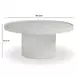 Darcy White Round Outdoor Concrete Top Coffee Table
