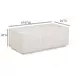 Earl Cream Rectangular Coffee Table