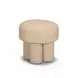 Masha Yellow and White Performance Fabric Upholstered Accent Stool