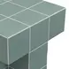 Alma Green Square Outdoor Concrete Top Side Table