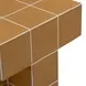 Alma Orange Square Outdoor Concrete Top Side Table