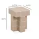 Alma Taupe Square Outdoor Concrete Top Side Table