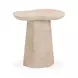 Zaya Rose Marble Round Concrete Top Side Table