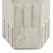 Asta Travertine Round Outdoor Concrete Top Side Table
