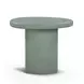 Jade Green Round Outdoor Concrete Top Occasional Table Set