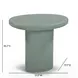 Jade Green Free Form Outdoor Concrete Top Side Table