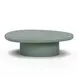 Jade Green Round Outdoor Concrete Top Occasional Table Set