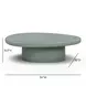 Jade Green Round Outdoor Concrete Top Large Coffee Table