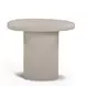 Jade Cream Round Outdoor Concrete Top Occassional Table Set