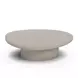 Jade Cream Round Outdoor Concrete Top Large Coffee Table
