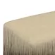 Shag Me Distressed Tan Upholstered Accent Bench