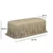 Shag Me Distressed Tan Upholstered Accent Bench
