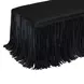 Shag Me Black Upholstered Accent Bench