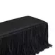 Shag Me Black Upholstered Accent Bench