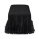 Shag Me Black Upholstered Accent Bench