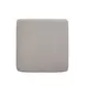 Desi Taupe Performance Fabric Upholstered Square Ottoman